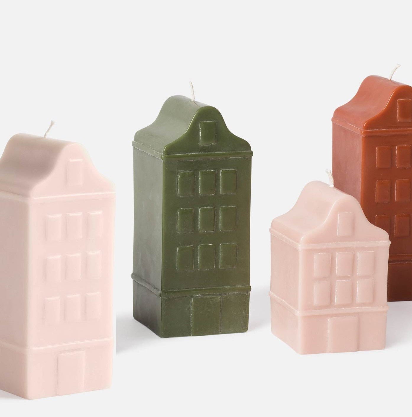 Amsterdam house-shaped candle in paraffin wax by Citta