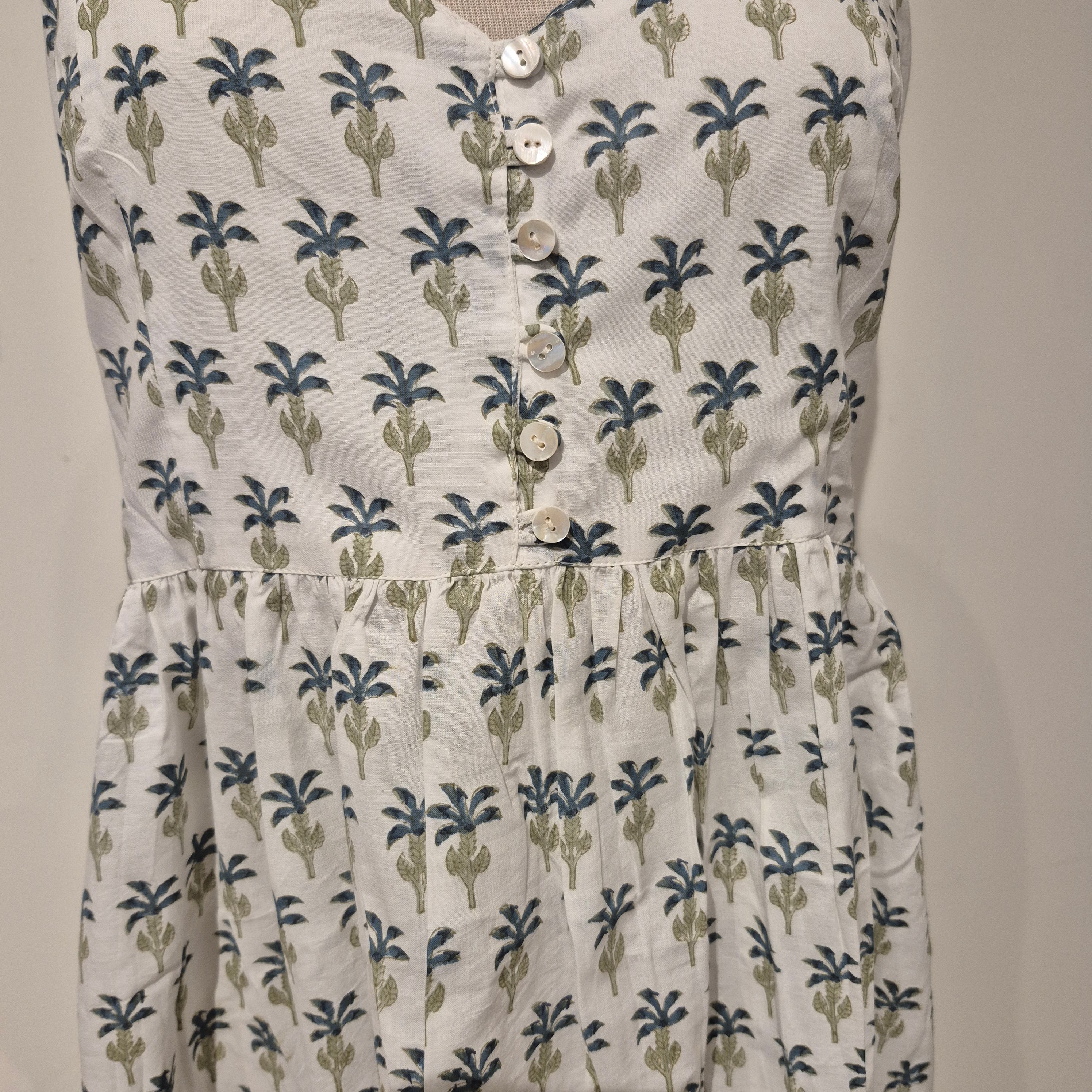 Block-print cotton sundress, Sally design