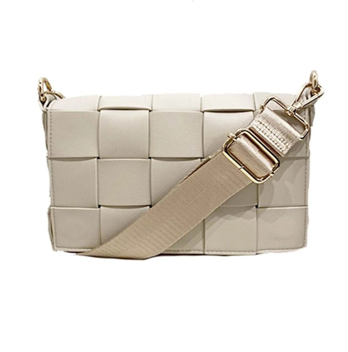 Braided small bag in grey
