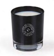 Scents of Morocco Coriander Oasis candle in black lacquered glass, citrus-aromatic soy wax