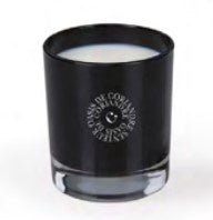 Scents of Morocco Coriander Oasis candle in black lacquered glass, citrus-aromatic soy wax