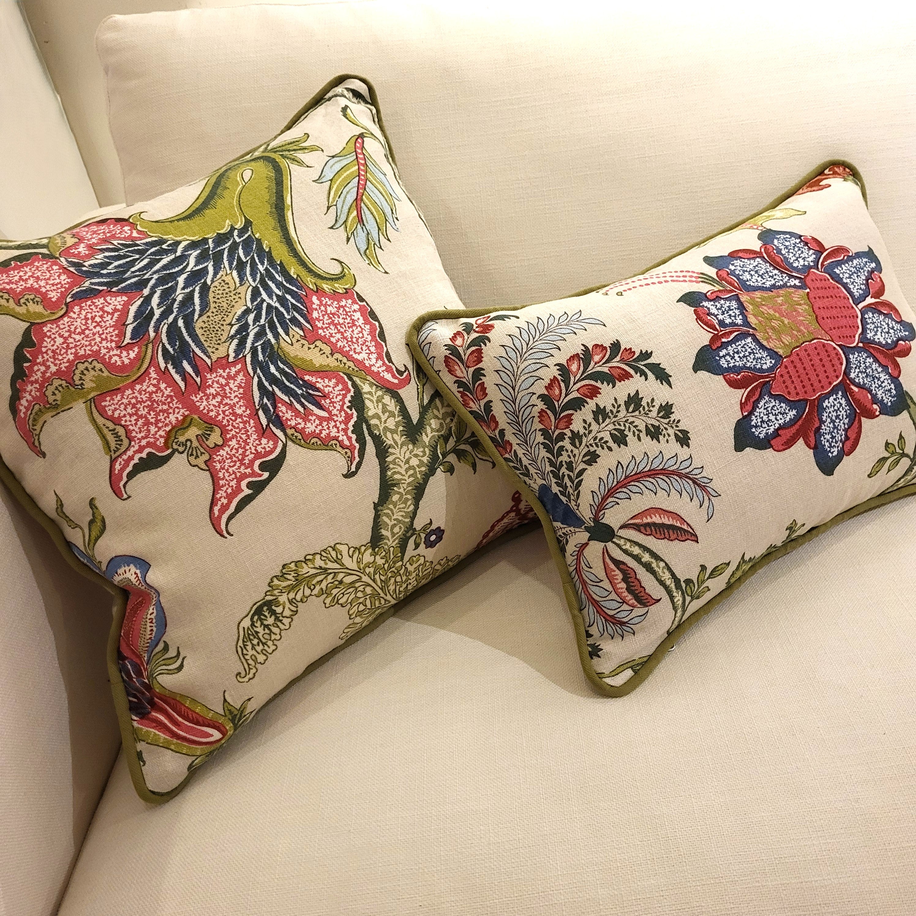 Seraphine Manuel Canovas linen cushion cover