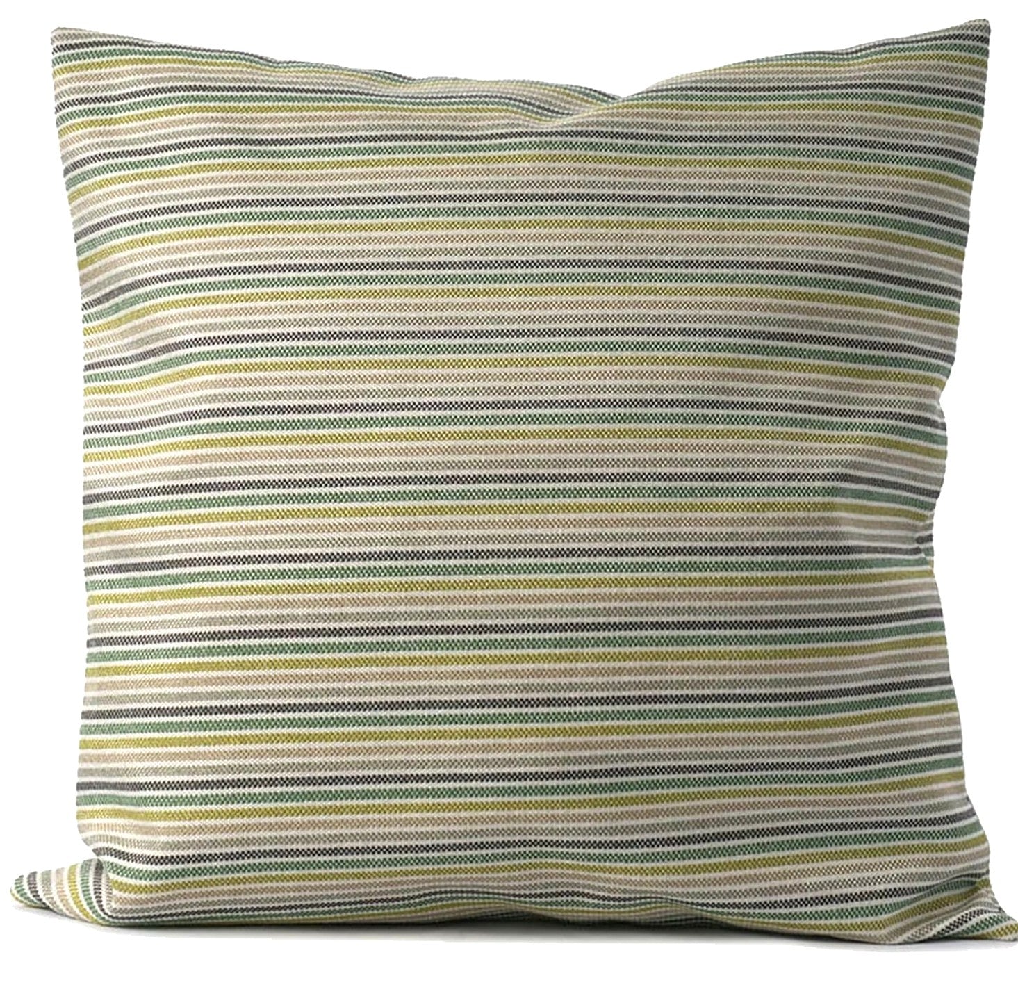 Ceannis striped cushion cover in green