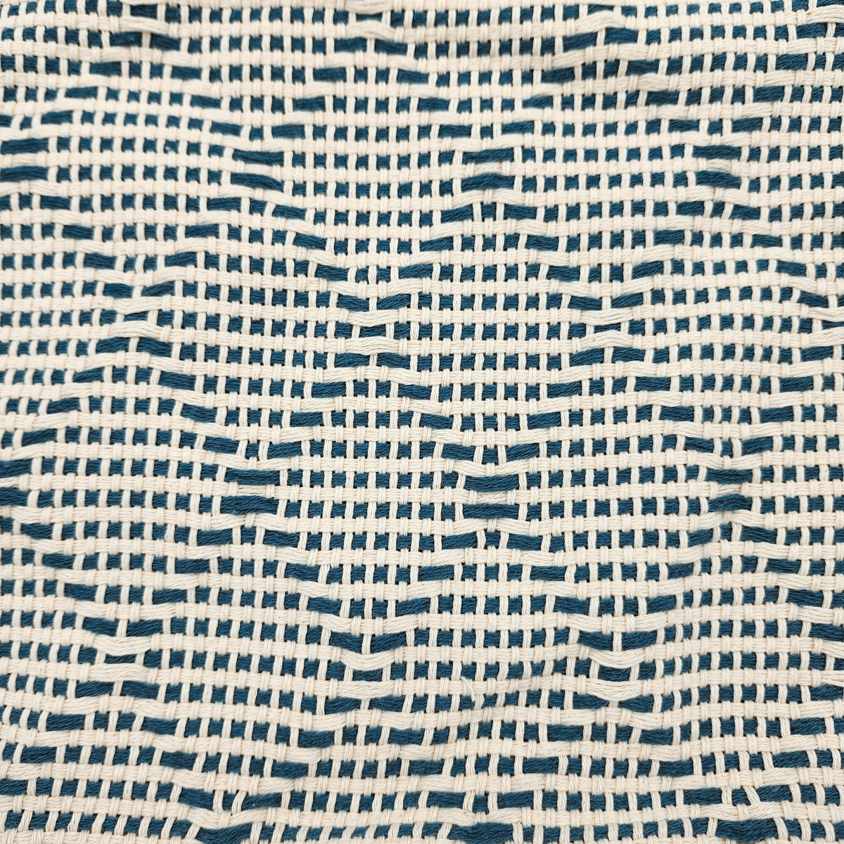 Close up of Blue Portuguese Mosaic Throw