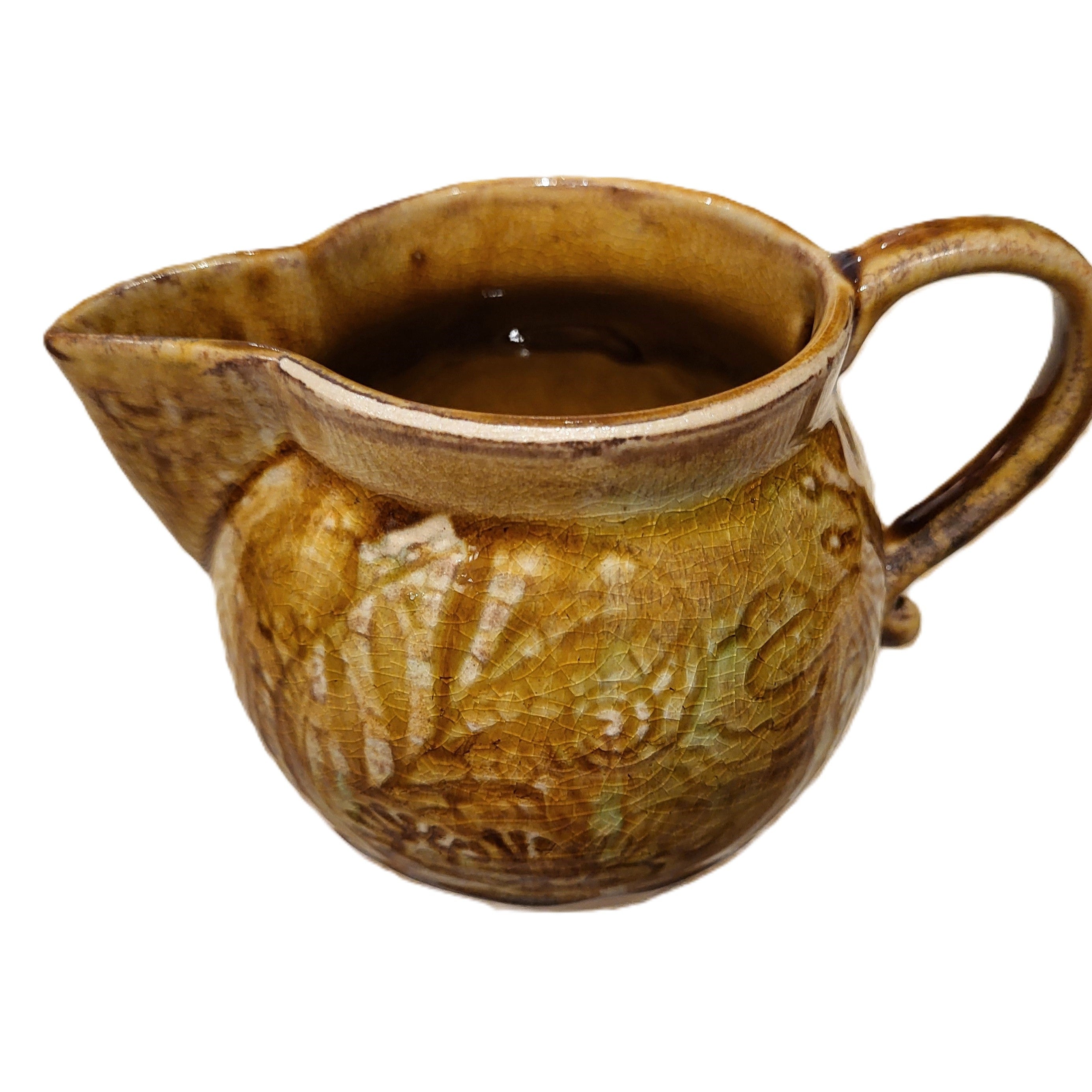 Sthal ceramic creamer in pineapple yellow