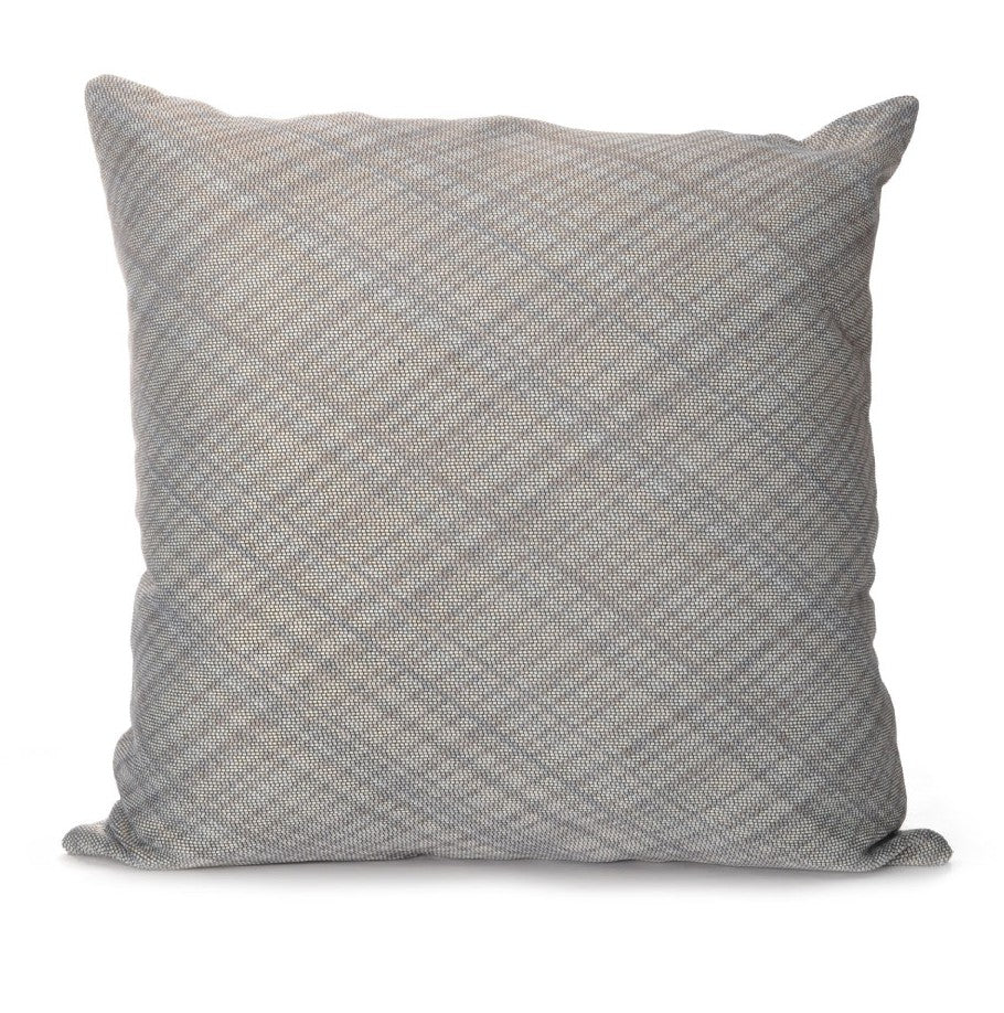 Cuckoo cushion cover in grey jute and cotton, 50 cm