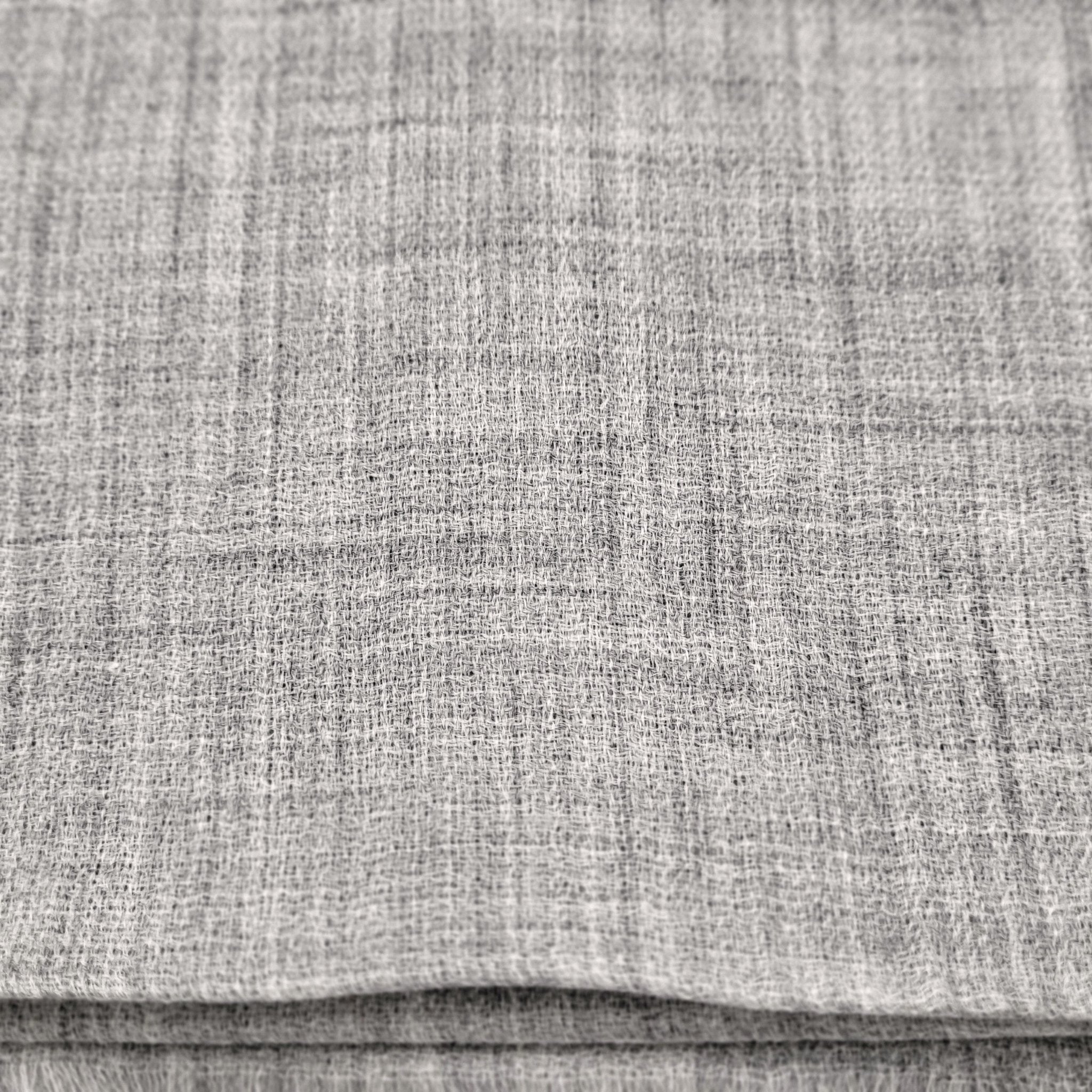 Feather grey plain 100% pashmina shawl, a soft, lightweight neutral colour that drapes easily over the shoulders