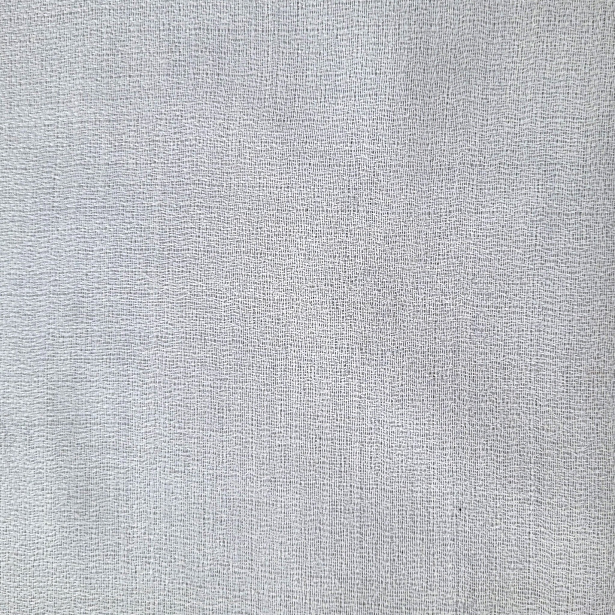 Silver grey plain 100% pashmina shawl, finely woven, soft and lightweight, worn loose or around the neck