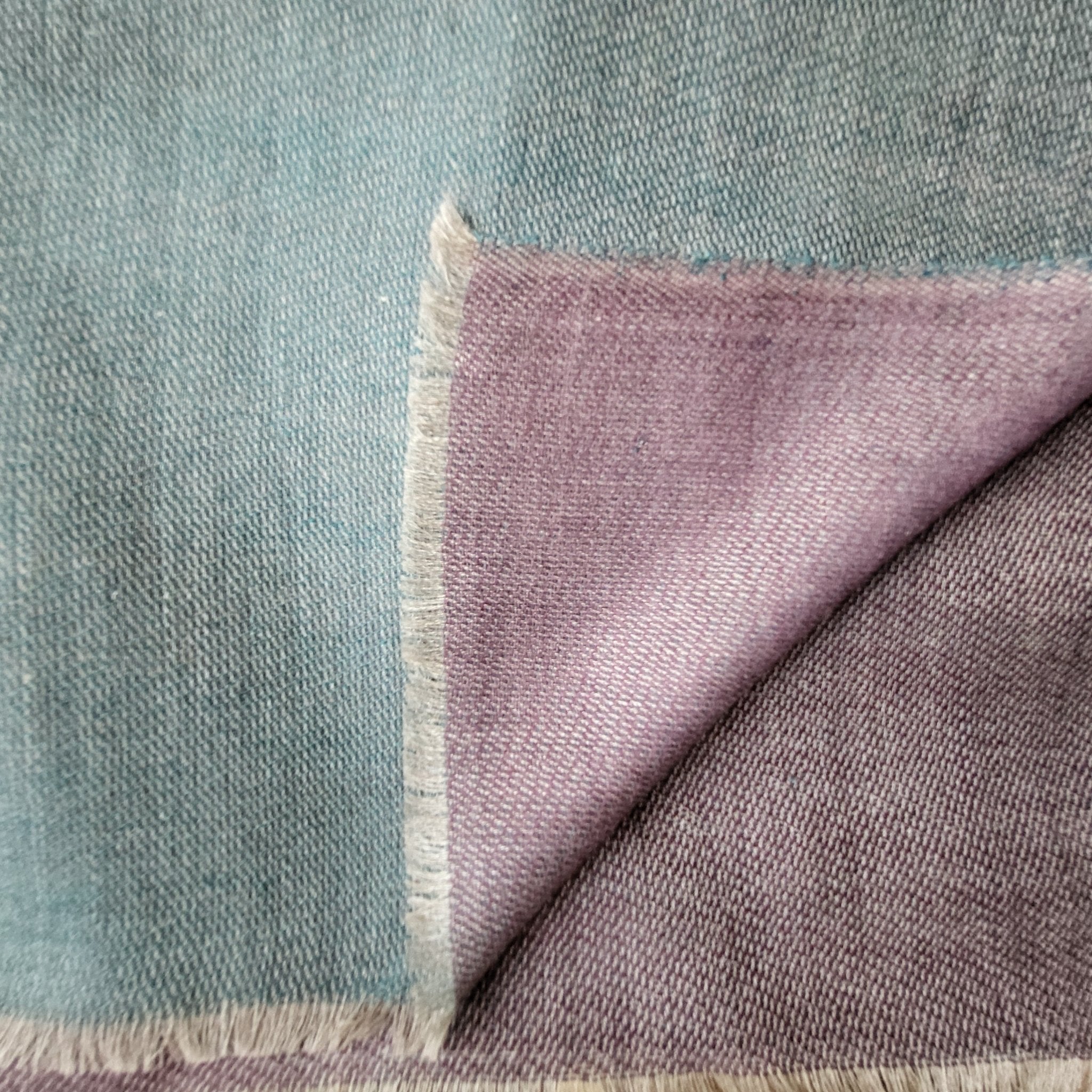 Reversible pashmina in heather, 100% pashmina