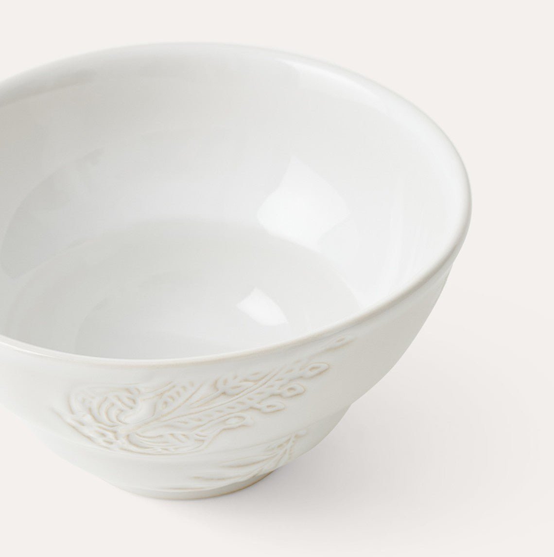 Sthal handleless ceramic cup in white