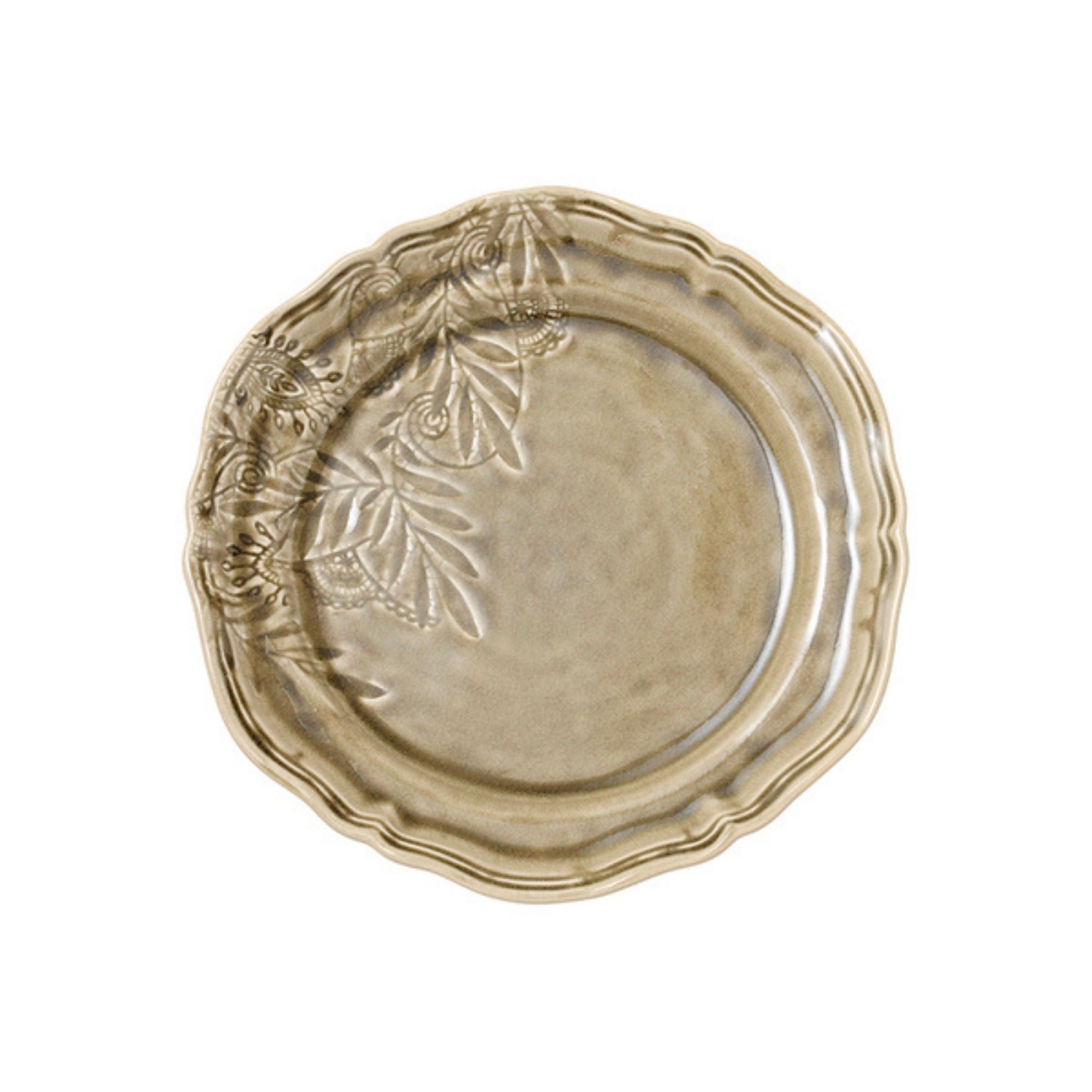 Sthal ceramic dinner plate in sand, 28 cm