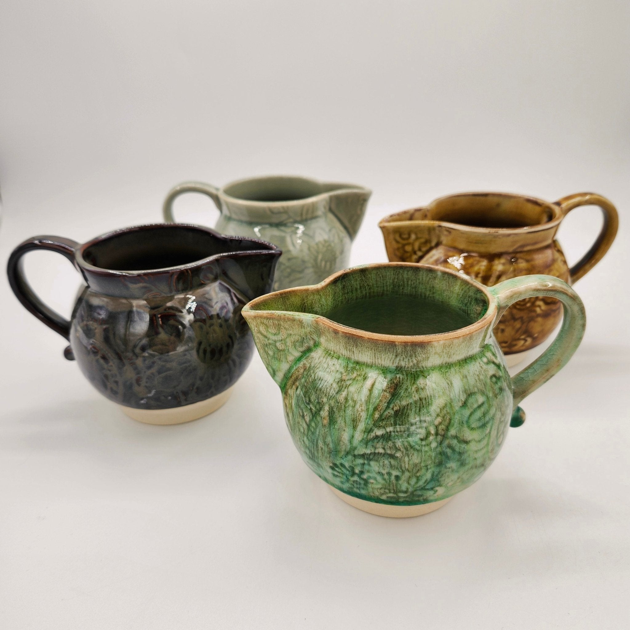 Sthal ceramic creamers in assorted colours