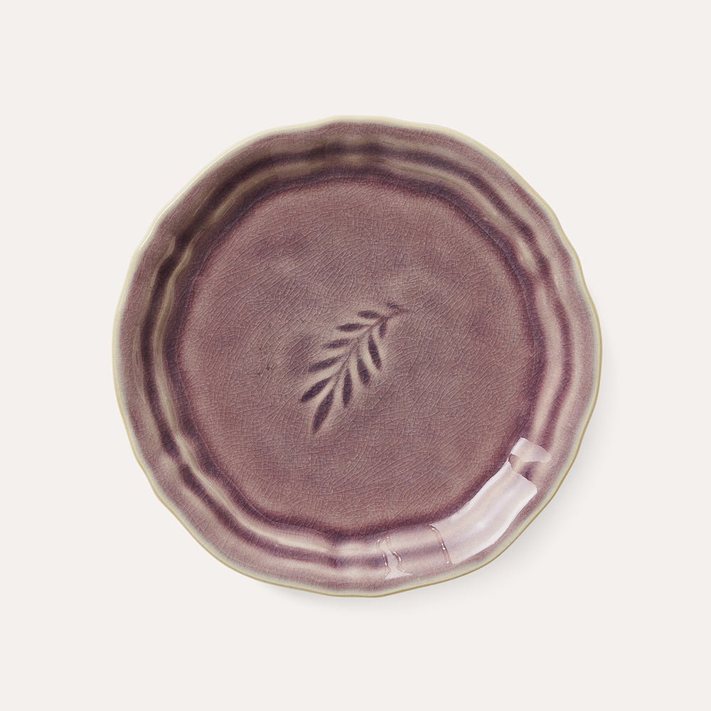 Sthal amuse bouche side plate in lavender ceramic, 16 cm