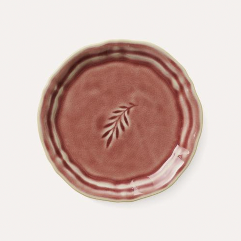 Sthal amuse bouche side plate in old rose ceramic, 16 cm