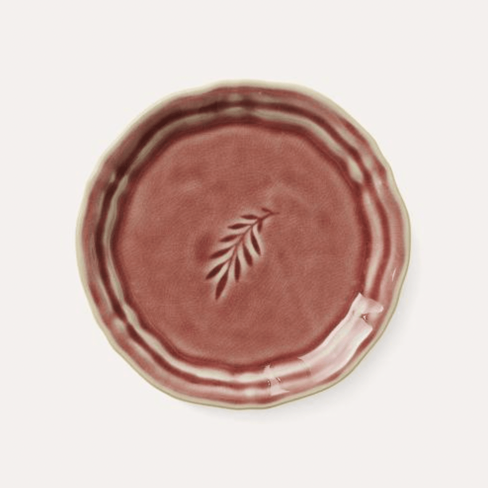 Sthal amuse bouche side plate in old rose ceramic, 16 cm
