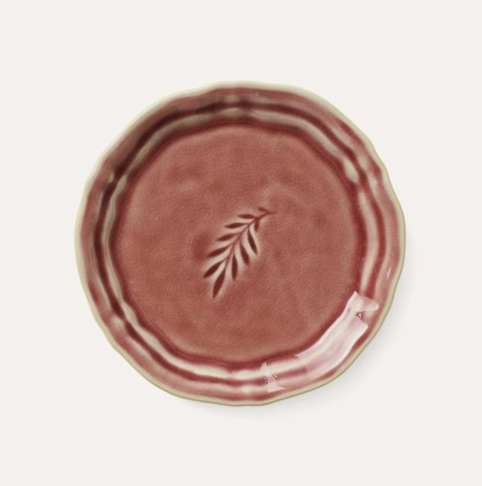 Sthal amuse bouche side plate in old rose ceramic, 16 cm
