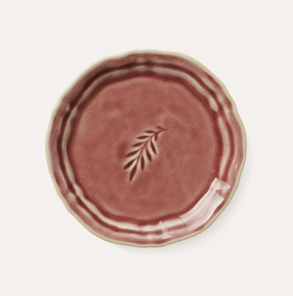 Sthal amuse bouche side plate in old rose ceramic, 16 cm