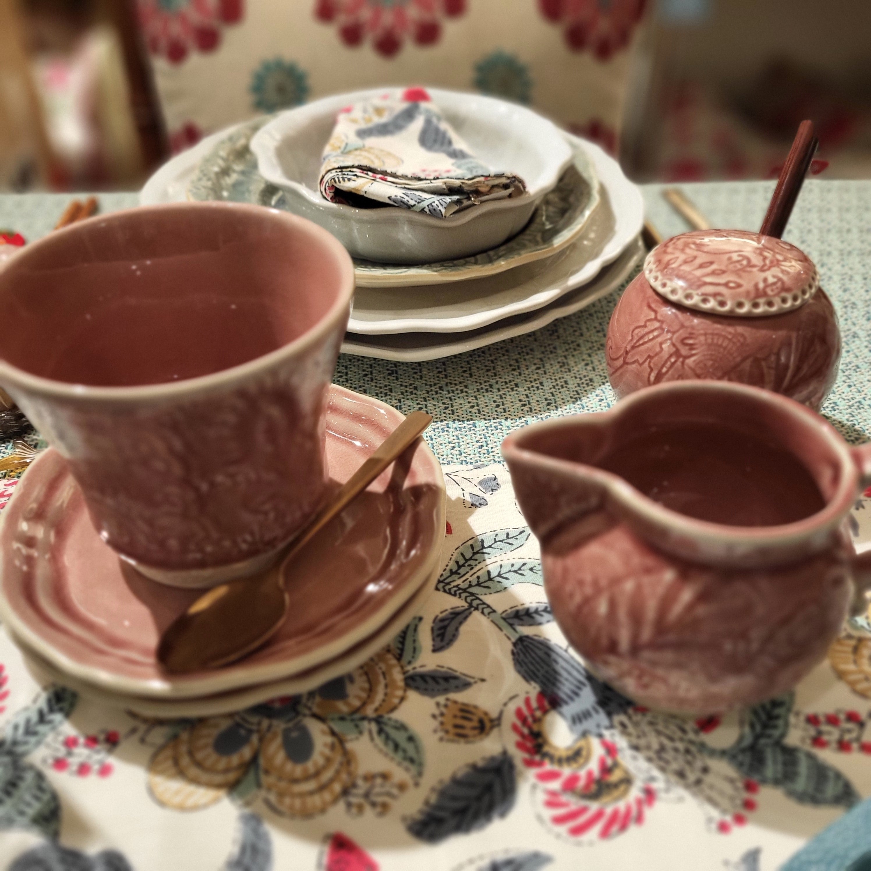 Sthal ceramic side plates styled on a breakfast table, 16 cm