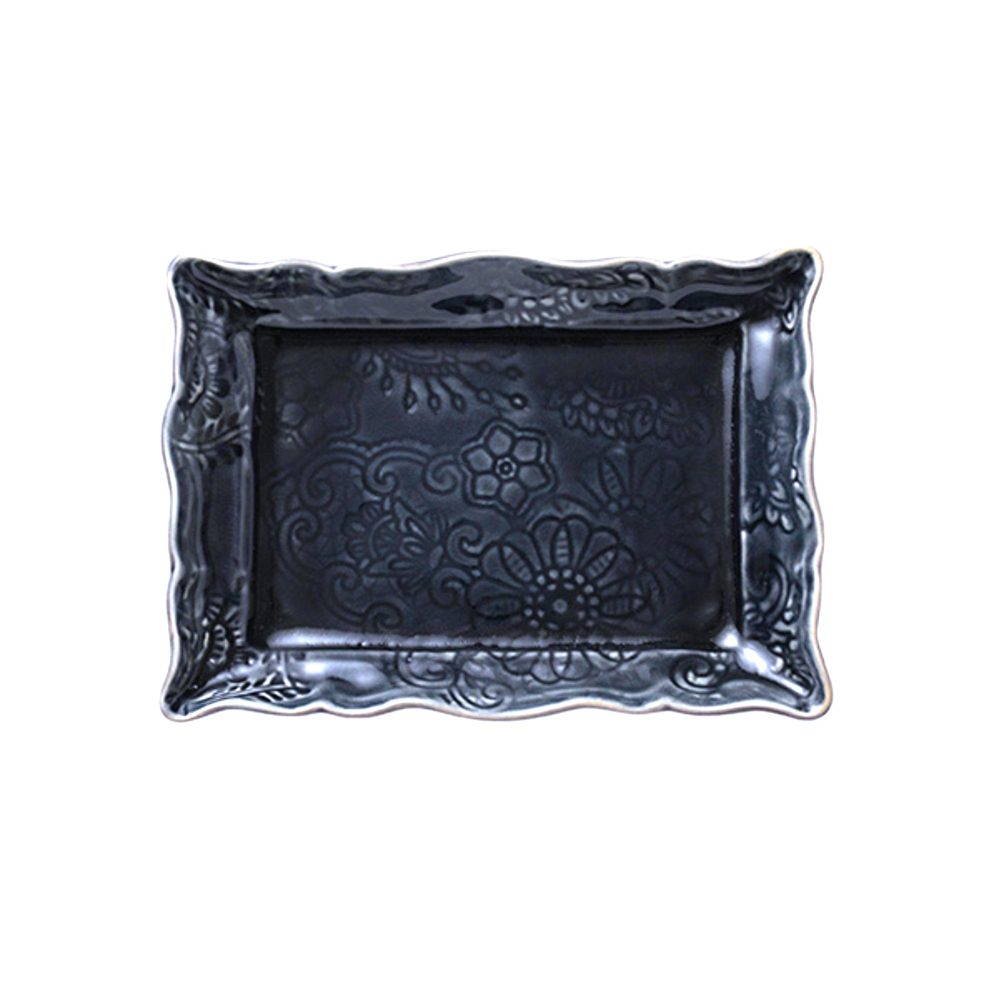 Sthal appetizer plate in thunder grey ceramic, made in Portugal