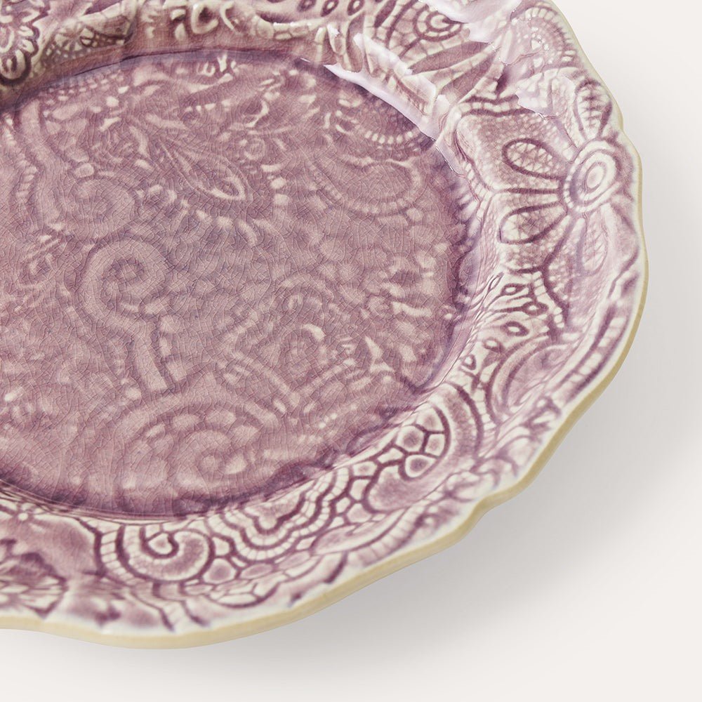 Sthal lavender salad plate, 23cm stoneware, styled detail