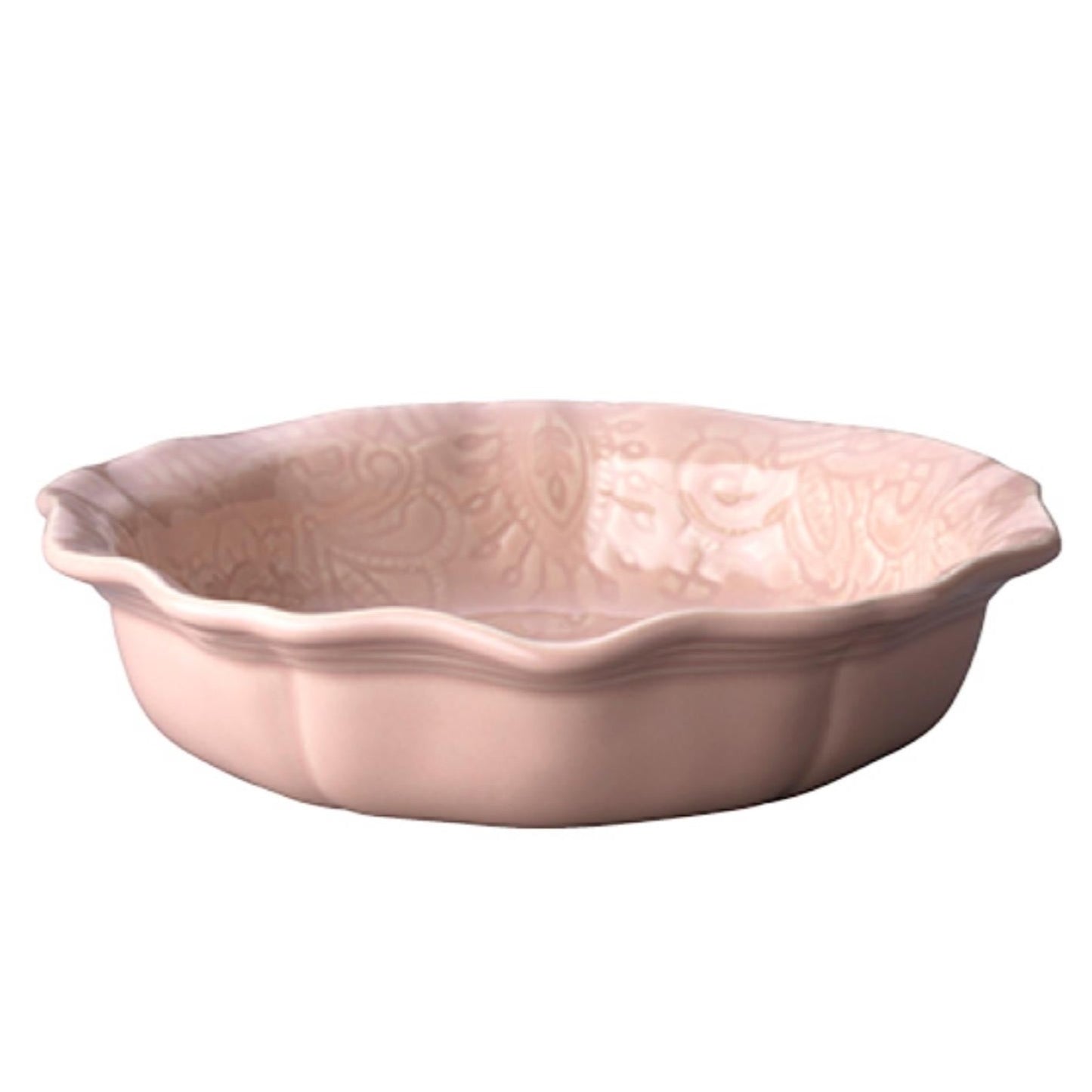Sthal powder pink small bowl with scalloped edge, stoneware, 17cm, made in Portugal