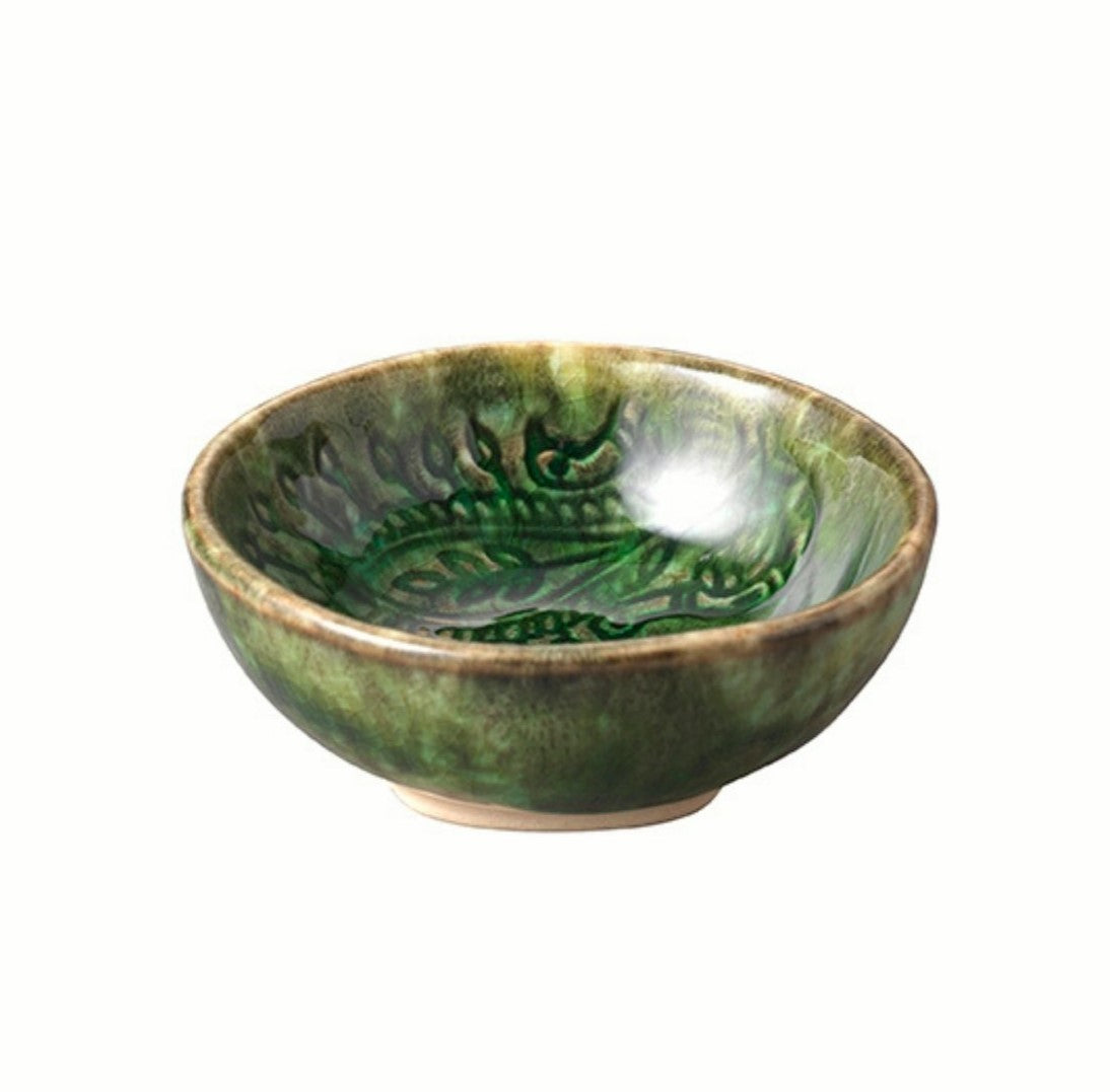 Sthal seaweed small dip bowl, stoneware, detail