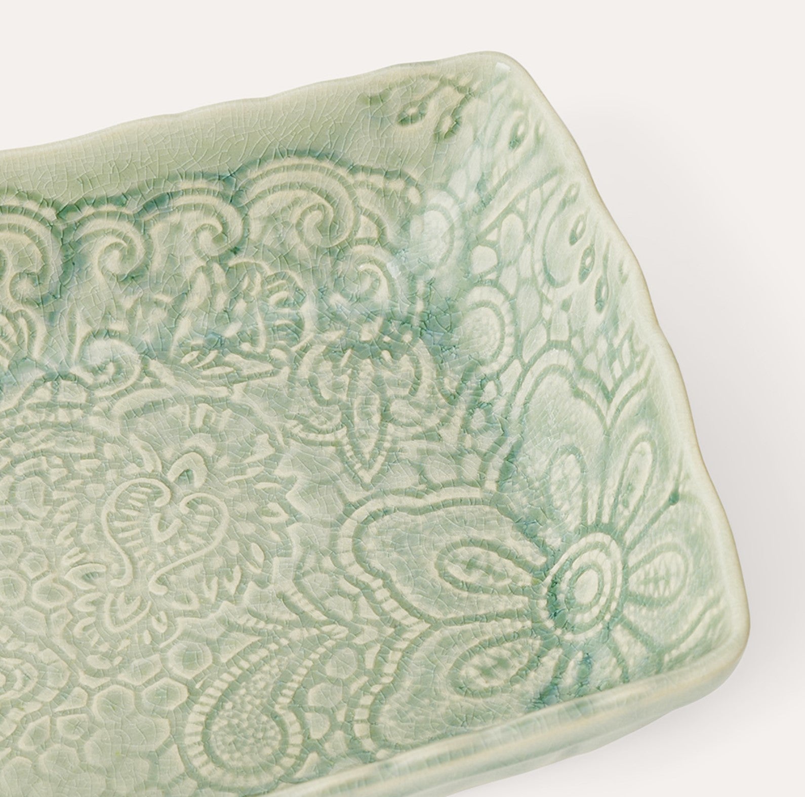Sthal antique small gratin dish, oven-to-table stoneware, side view