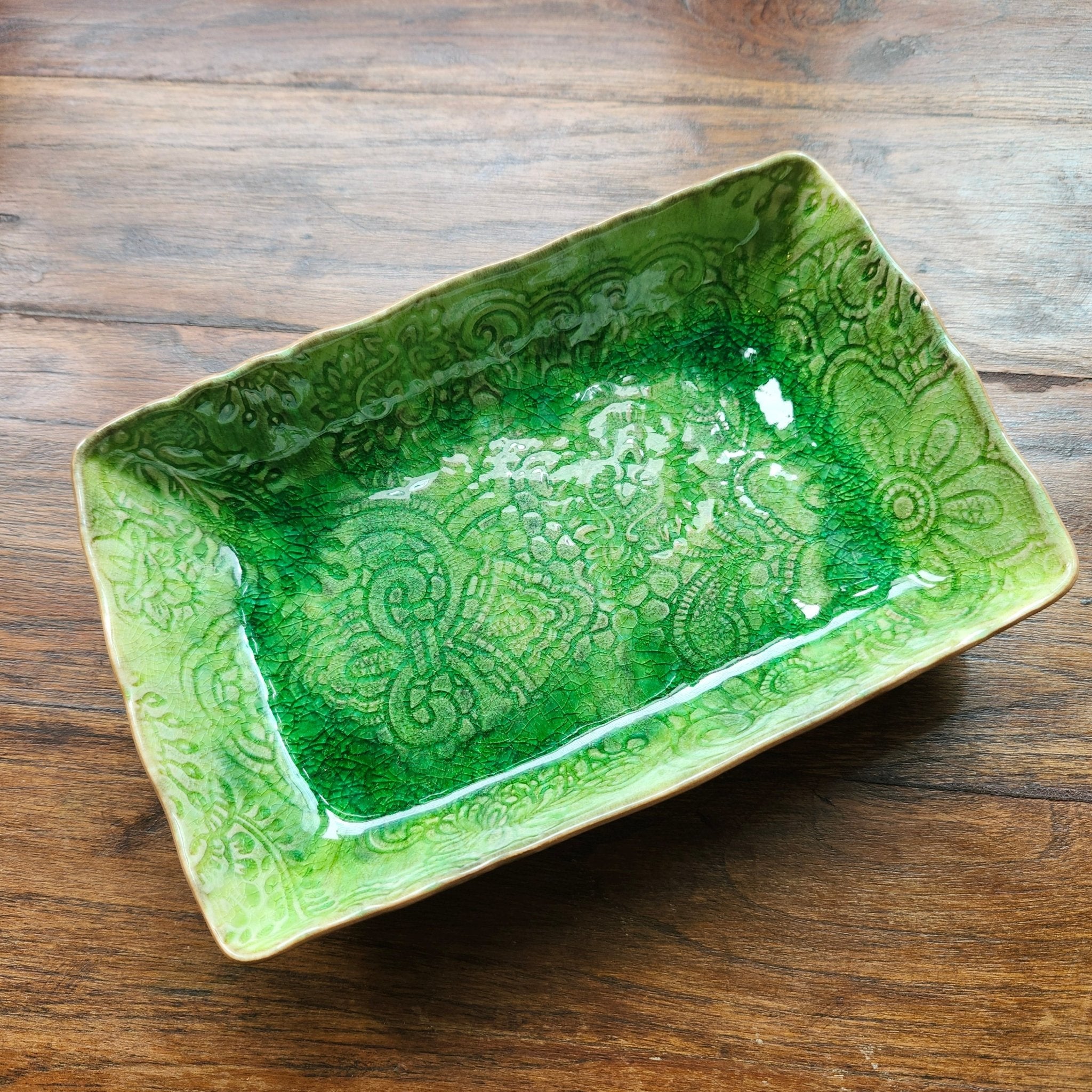 Sthal seaweed small gratin dish, stoneware, side view