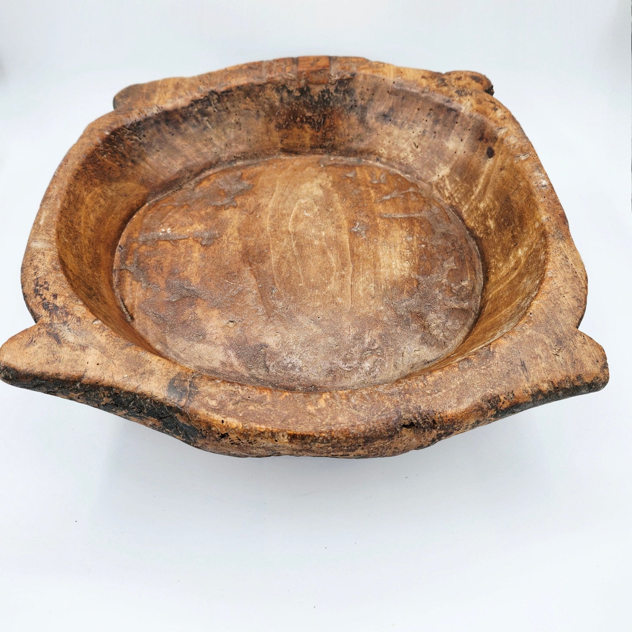 Vintage teak platter, originally for chapatis, around 40 x 30 x 8cm