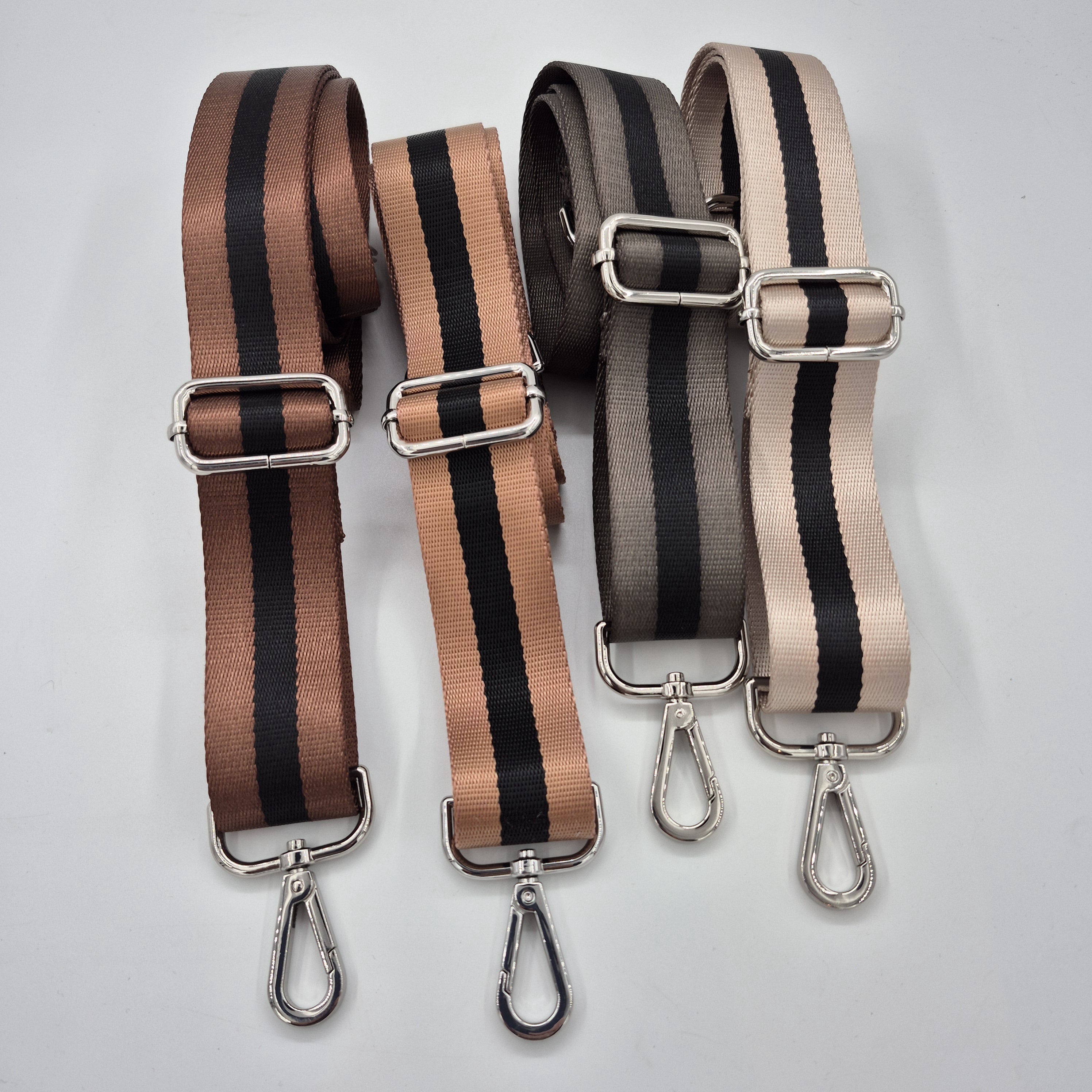 Ceannis adjustable shoulder strap, assorted recycled polyester with silver buckle