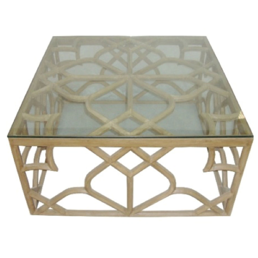 Coffee Table With Glass On Top Natural White Wash - Inside, INSIDE Hong Kong