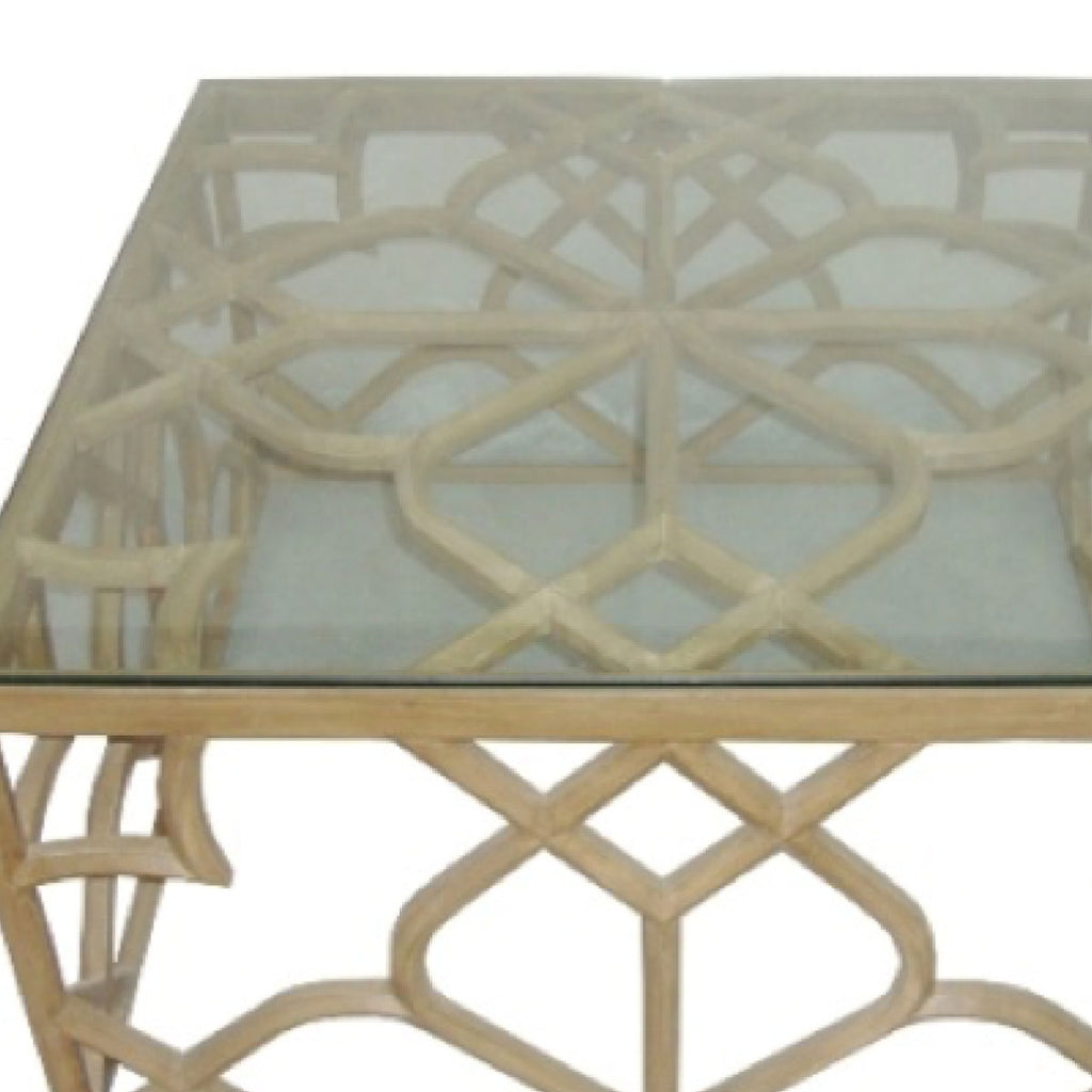 Coffee Table With Glass On Top Natural White Wash - Inside, INSIDE Hong Kong