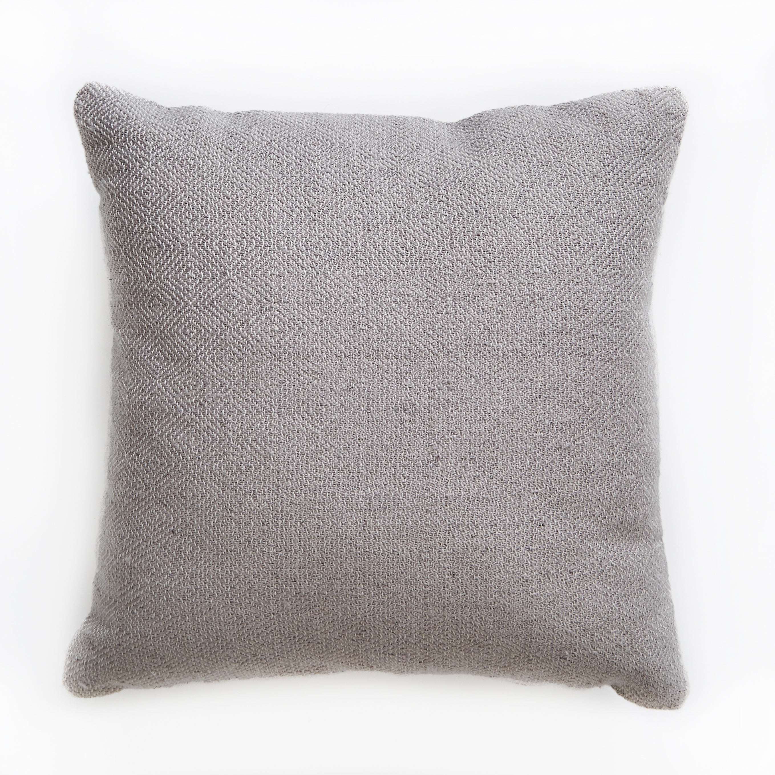 Chinchilla diamond-pattern cushion by Weaver Green, recycled yarn, 45 cm
