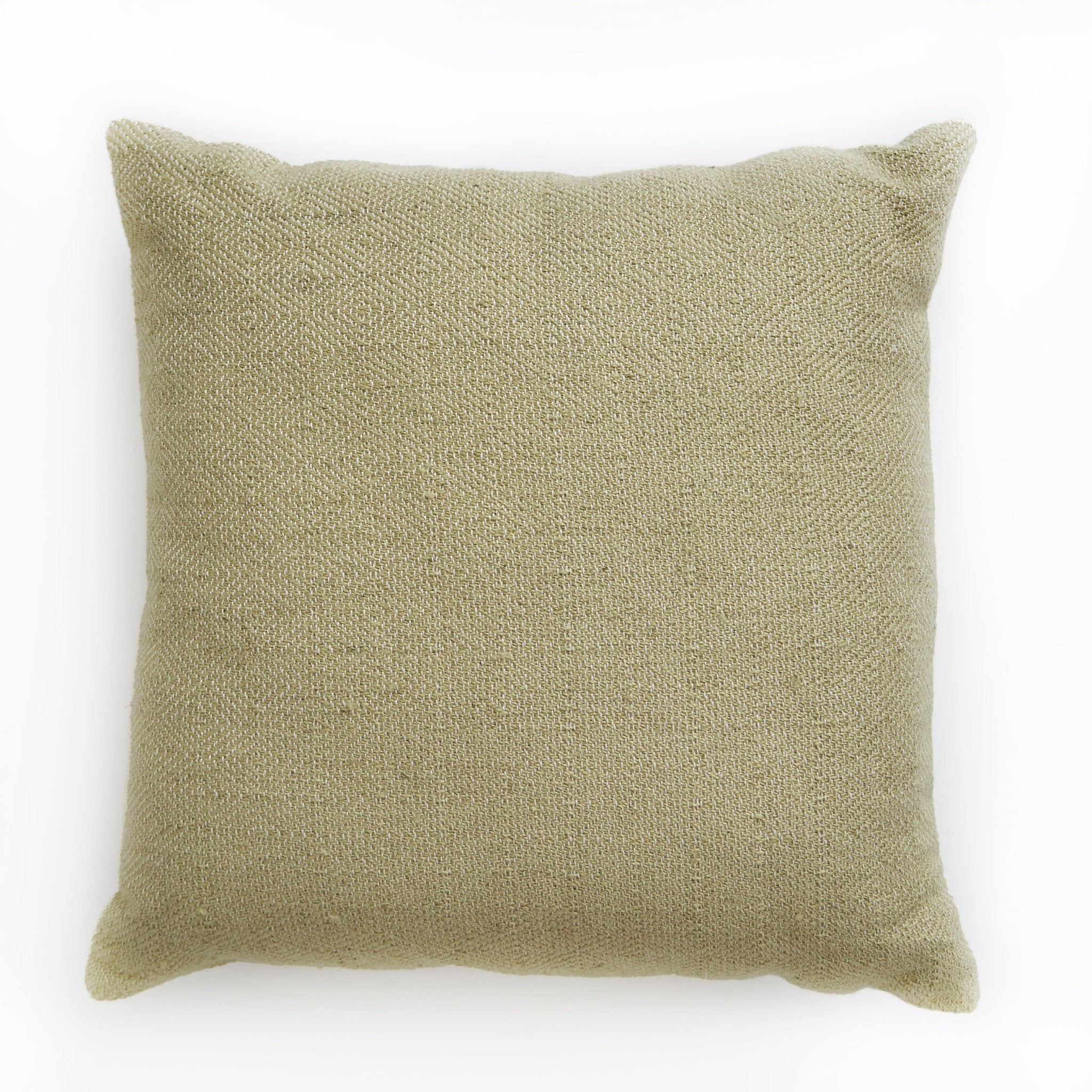 Gooseberry green diamond cushion by Weaver Green, recycled plastic bottles, 45 x 45 cm