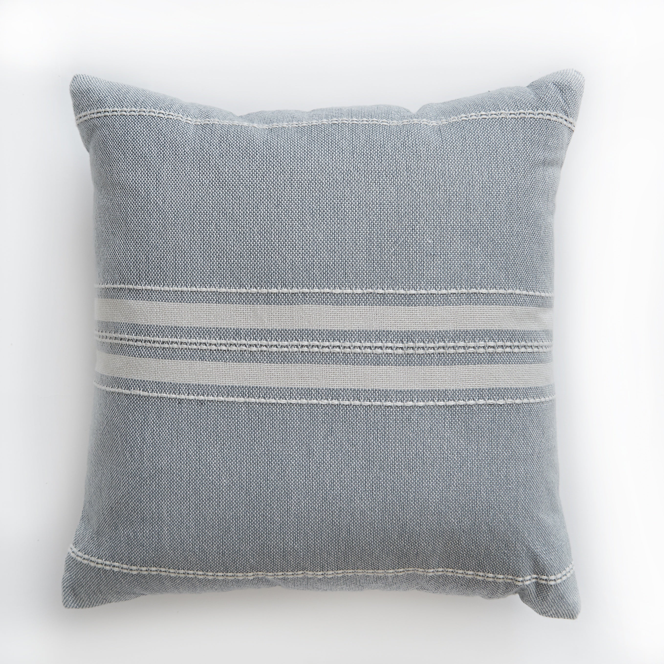 Marseille duck egg cushion, 45 cm, French-linen look