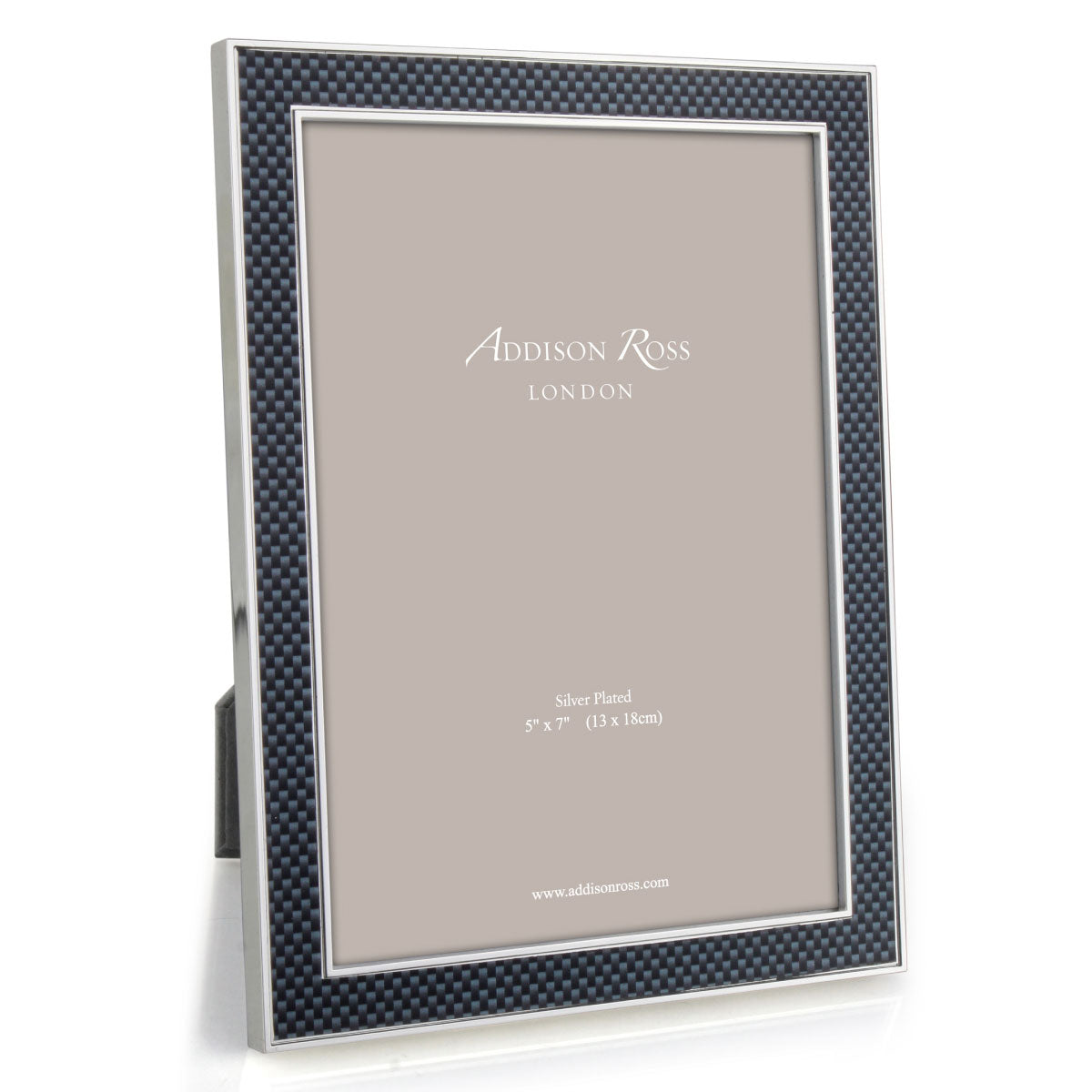 Addison Ross Grey Carbon Fibre & Silver