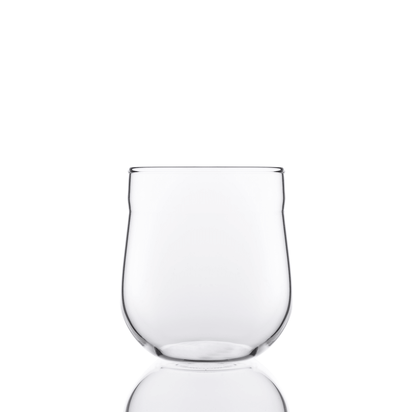 Angle Bell clear borosilicate glass with angled lip, set of 2, 325 ml
