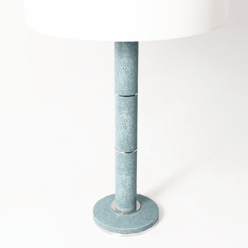 Diss Column Table Lamp Shagreen Teal