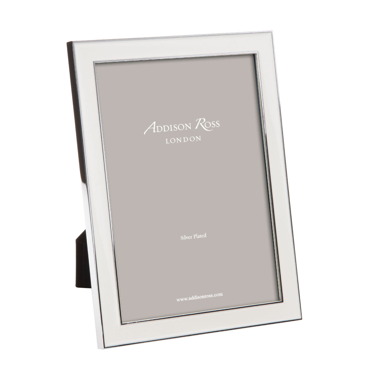 Addison Ross Enamel White & Silver