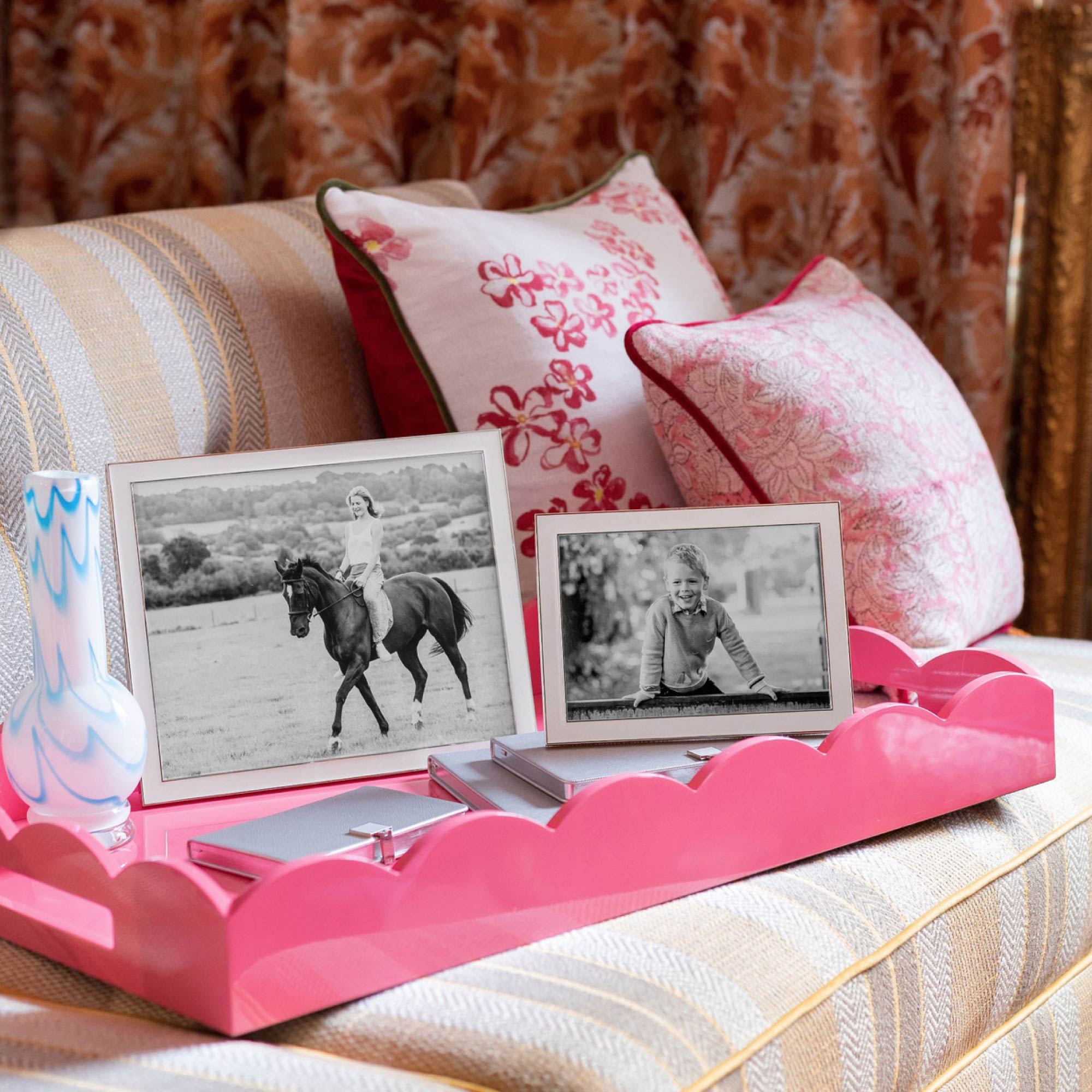 White enamel frame by Addison Ross, 4 x 6, 5 x 7 or 8 x 10 inch, styled with photo in portrait