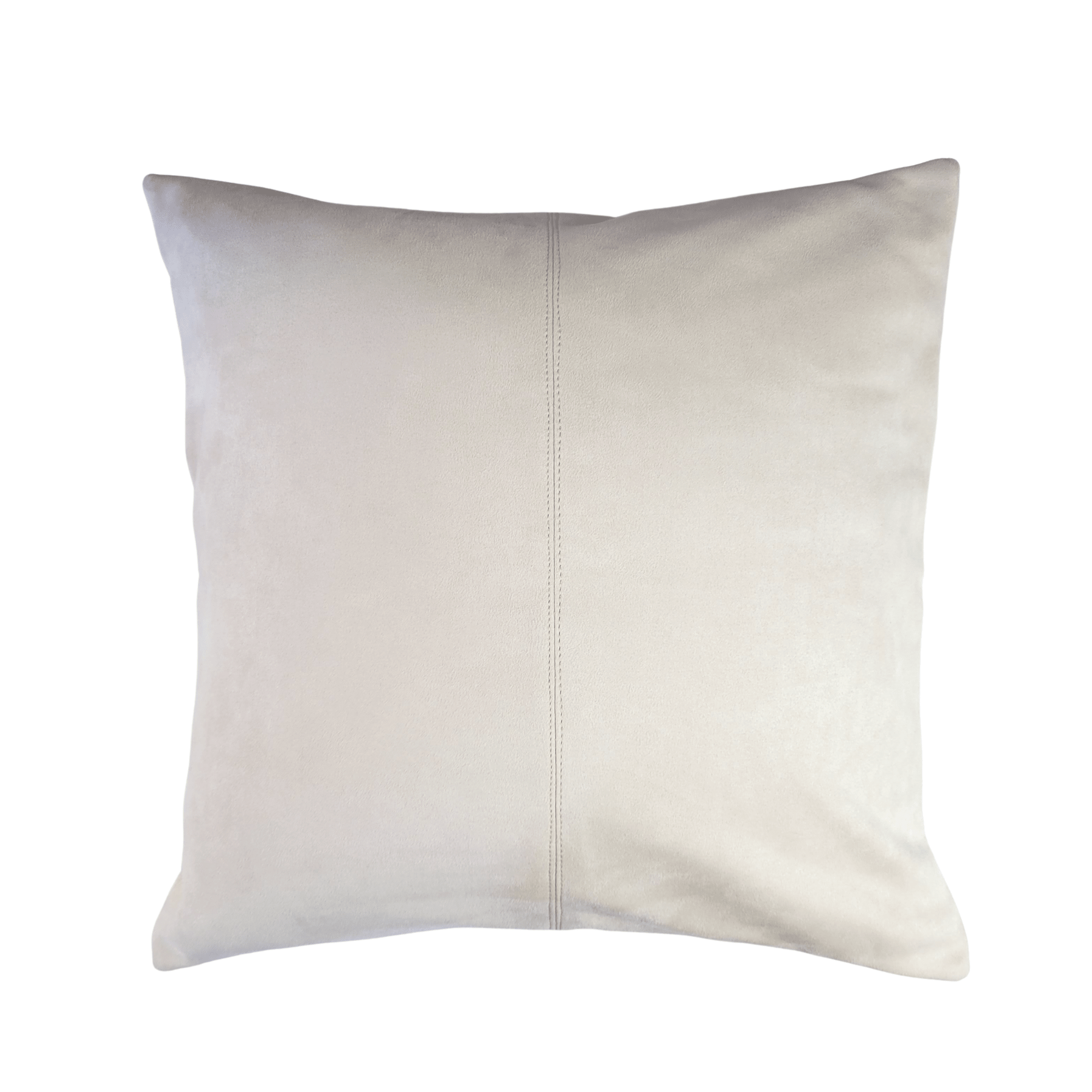Faux suede cushion in sand, 50 x 50 cm, 100% polyester with zip closure, Ceannis