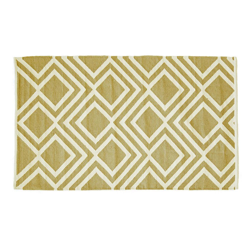 Gooseberry Iris flat-woven rug by Weaver Green, hard-wearing indoor or outdoor