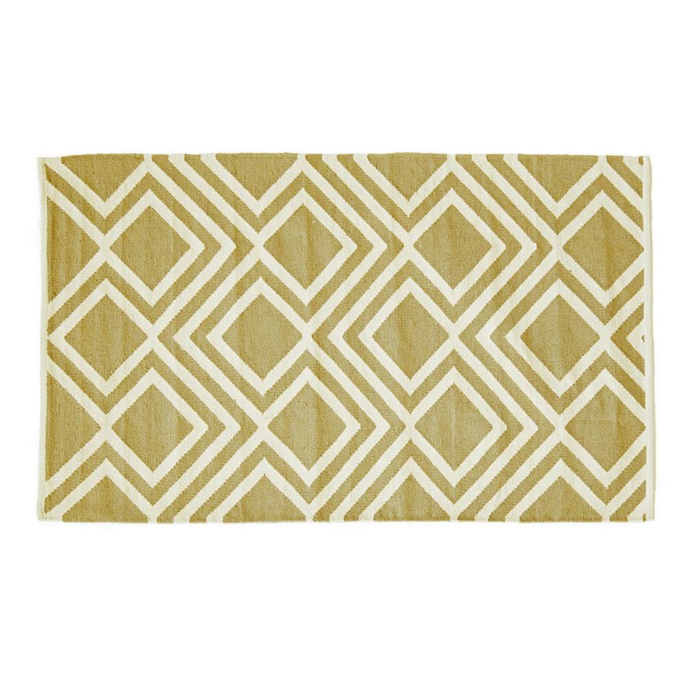 Gooseberry Iris flat-woven rug by Weaver Green, hard-wearing indoor or outdoor