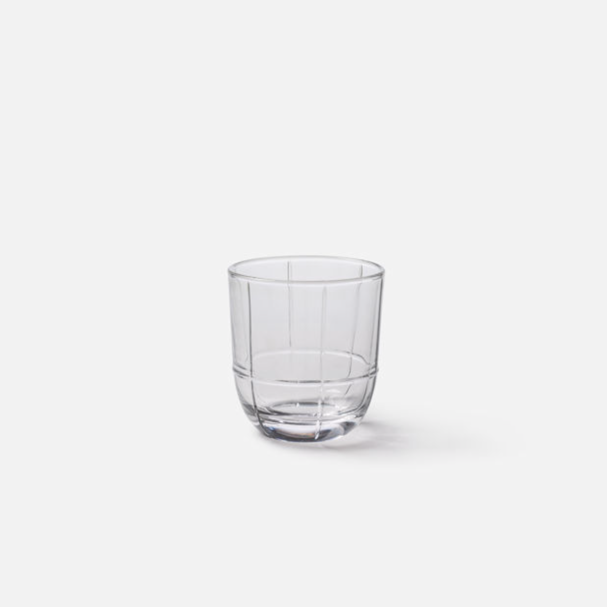 Grid tumblers by Citta Design, set of four glasses with a grid design, 225 ml