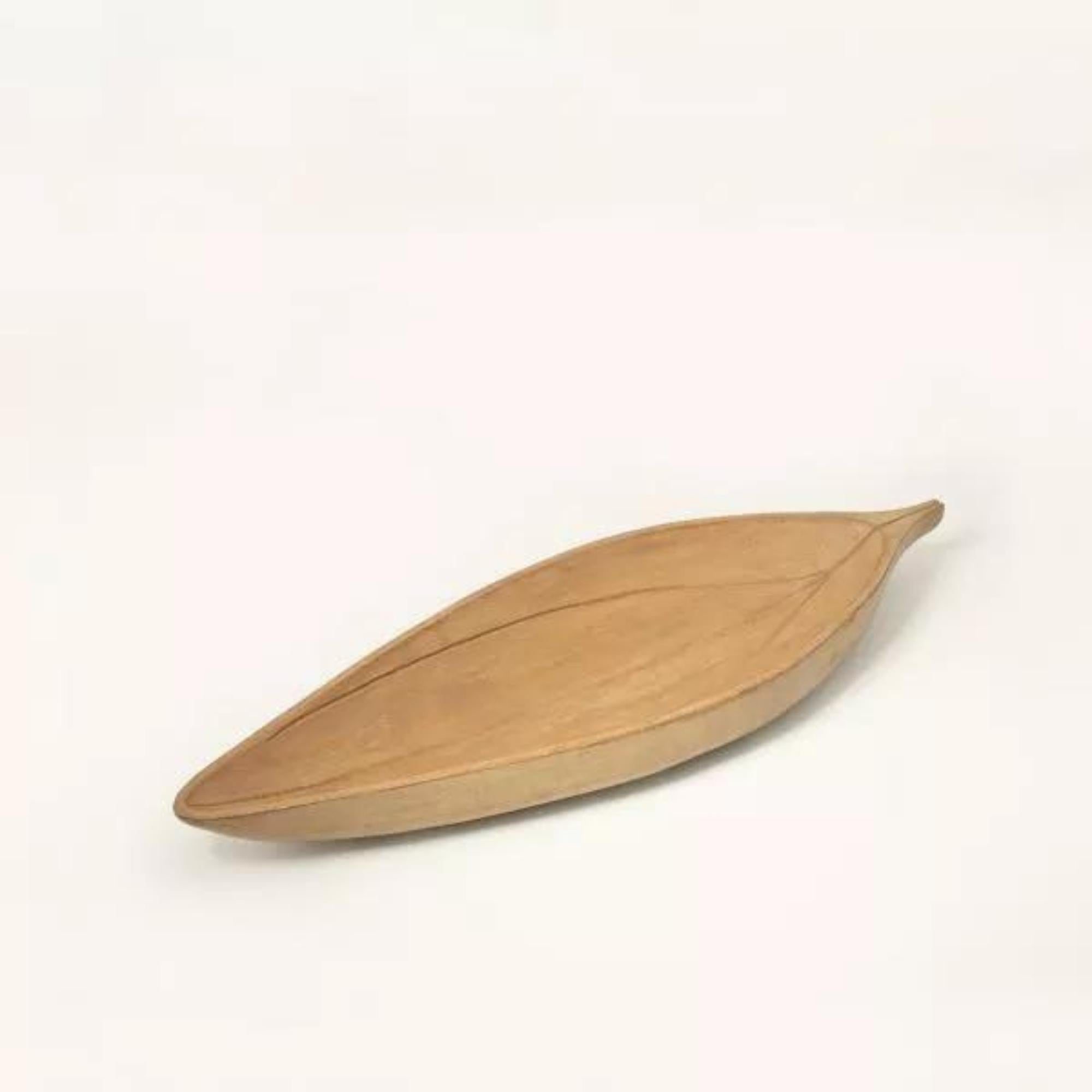 Hand painted mango wood masala platter, natural, detail view