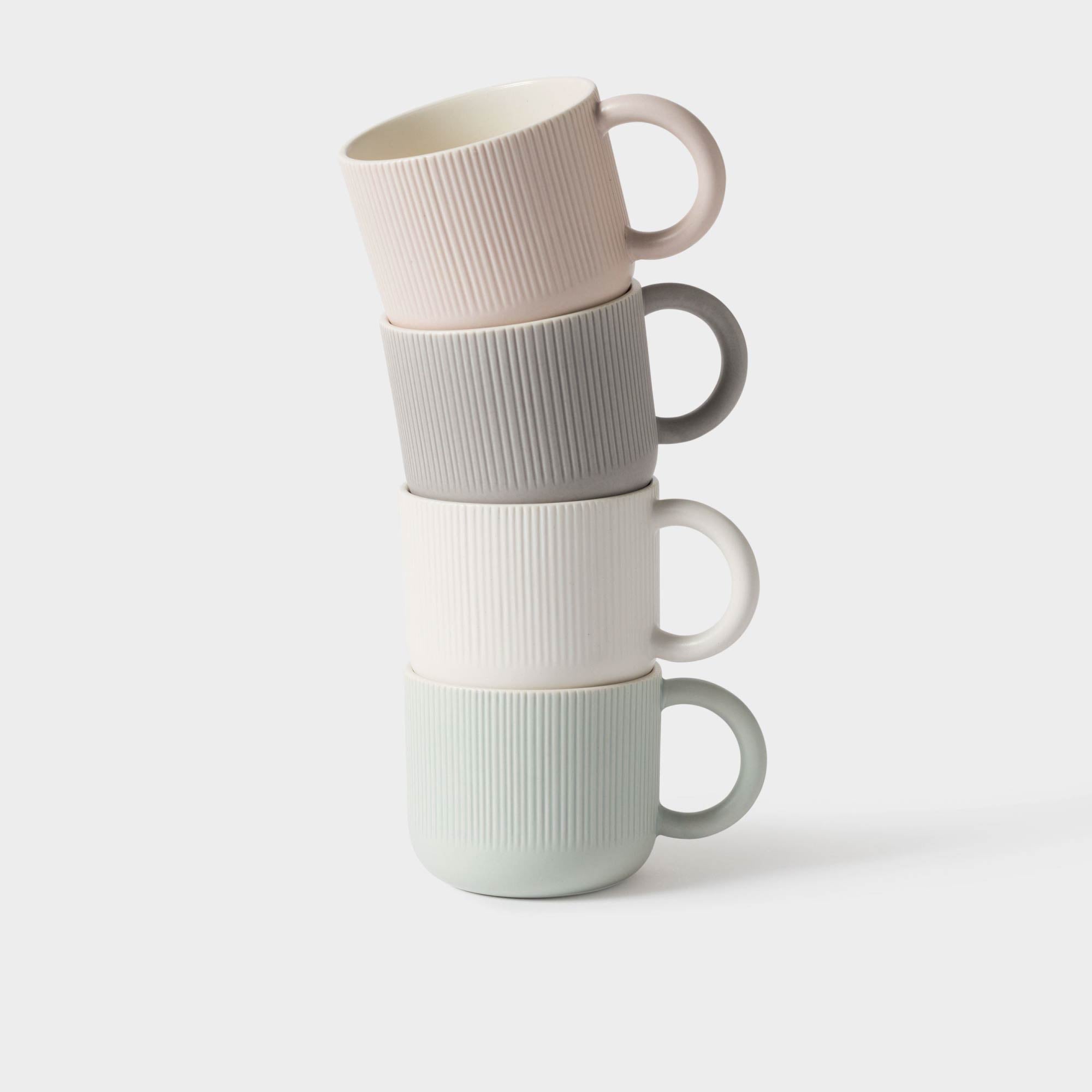 Grey stoneware cafe mug by Citta