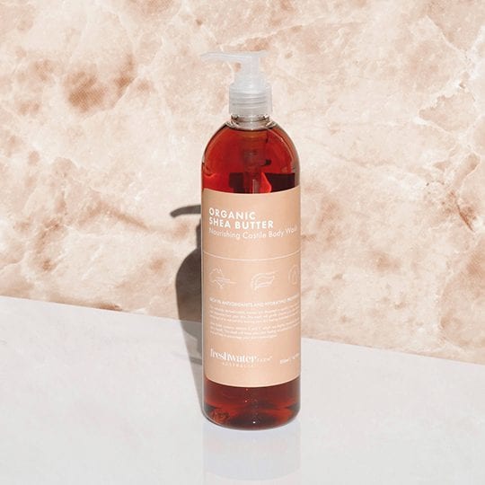 Organic Shea Butter castile body wash, 500 ml, naturally derived, vegan