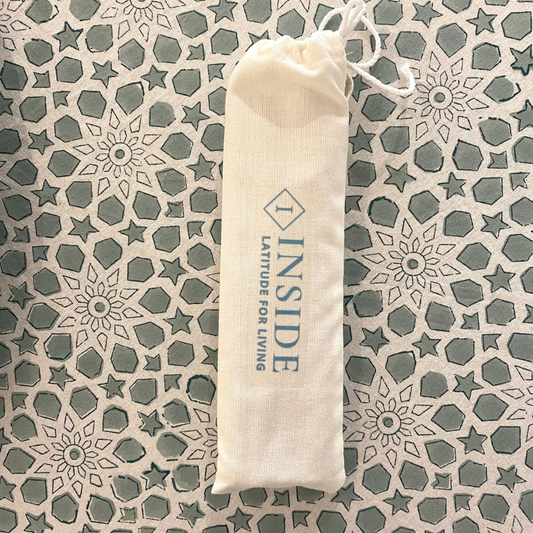 Reusable bamboo straws, set of 10 with cleaning brush