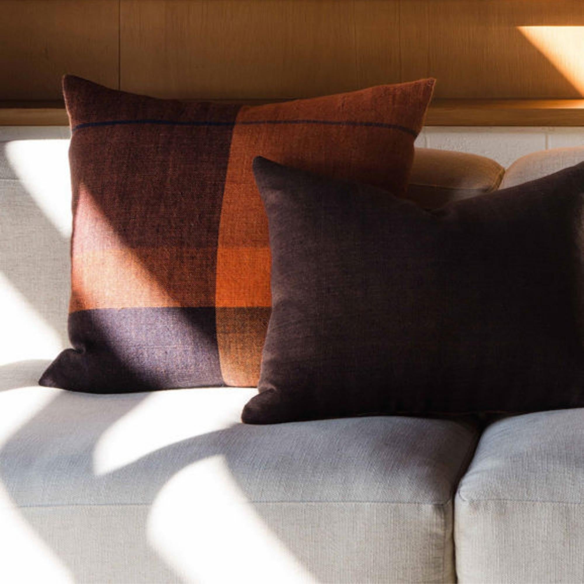 Textured flax linen Celeste cushion cover by Citta