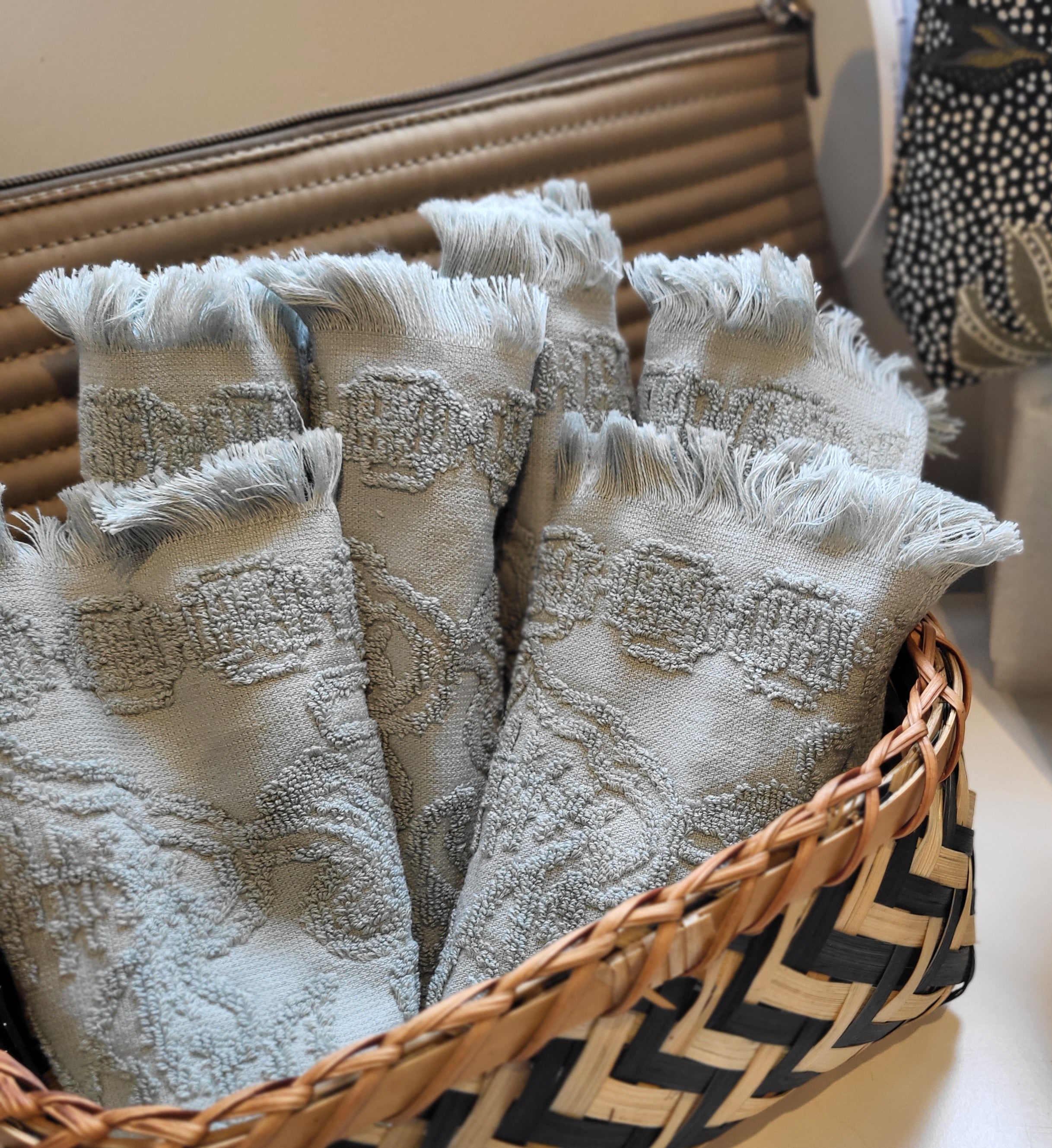 Towels and bath mats collection at Inside Living Hong Kong